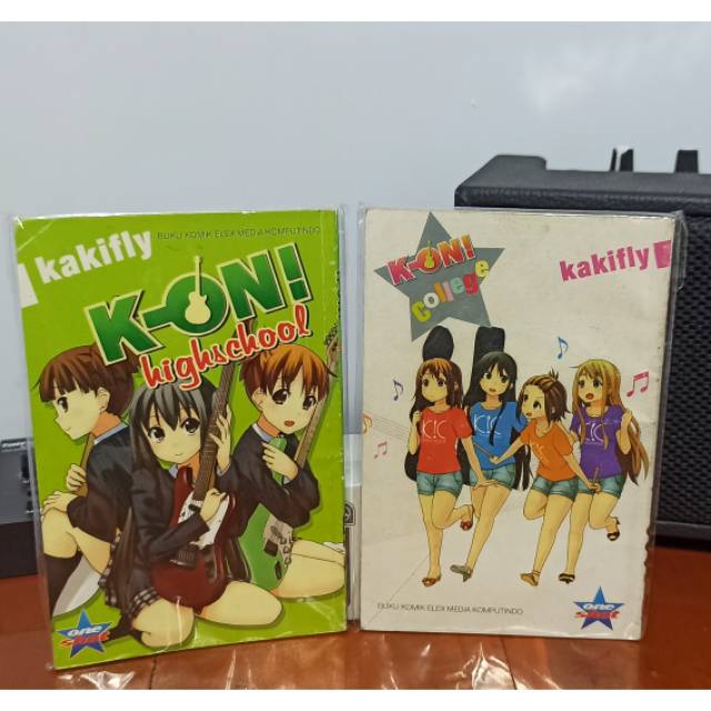 Komik K-ON highschool & college bekas koleksi pribadi