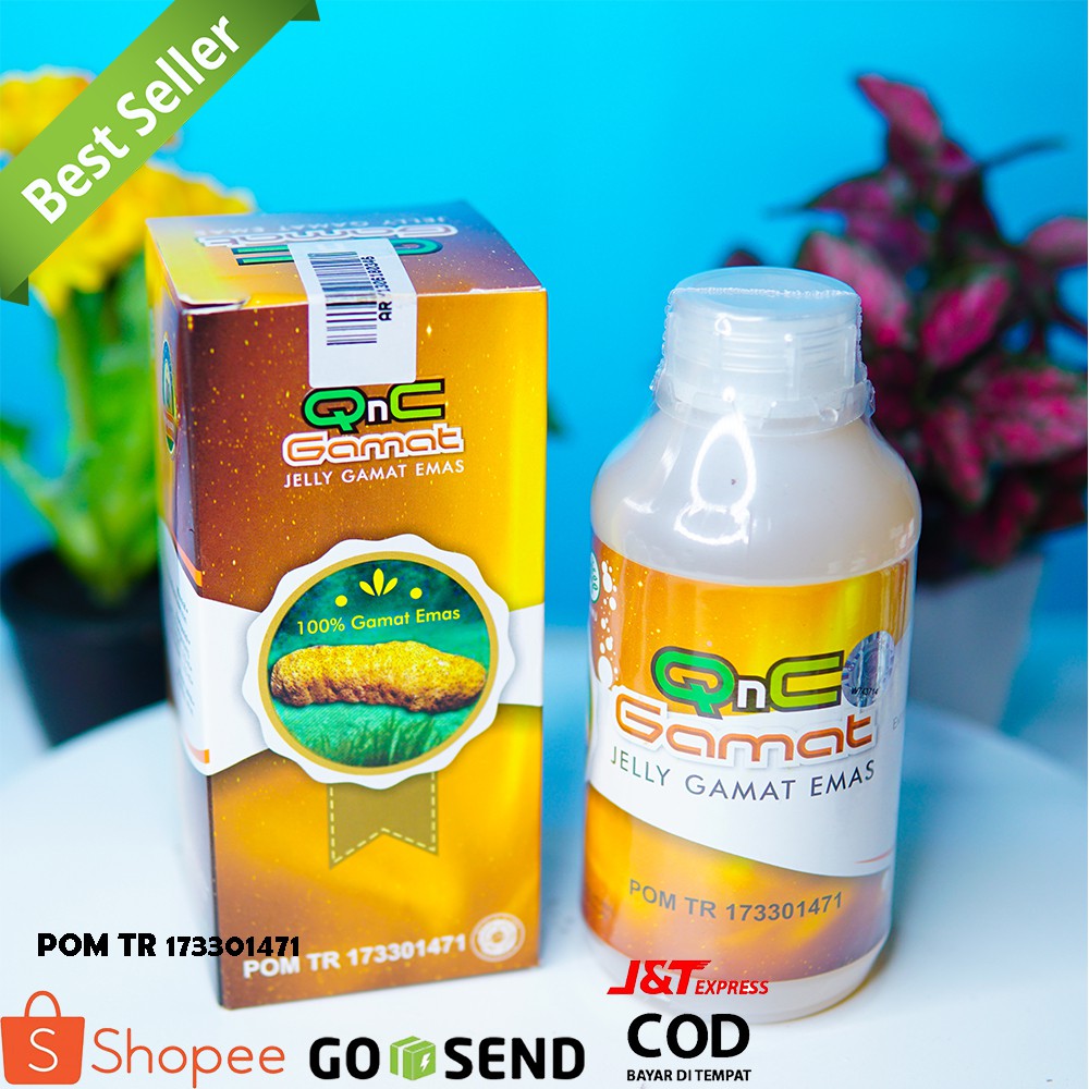 QnC Jelly Gamat Emas Asli - Ekstrak Teripang Emas Murni - Jelly Gamat QnC - QnC Gamat Gold