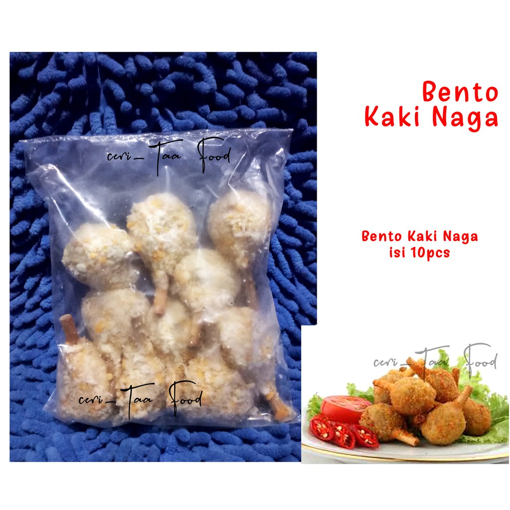 

Kaki Naga Bento / Nugget Olahan Ayam & Ikan / Udang isi 10