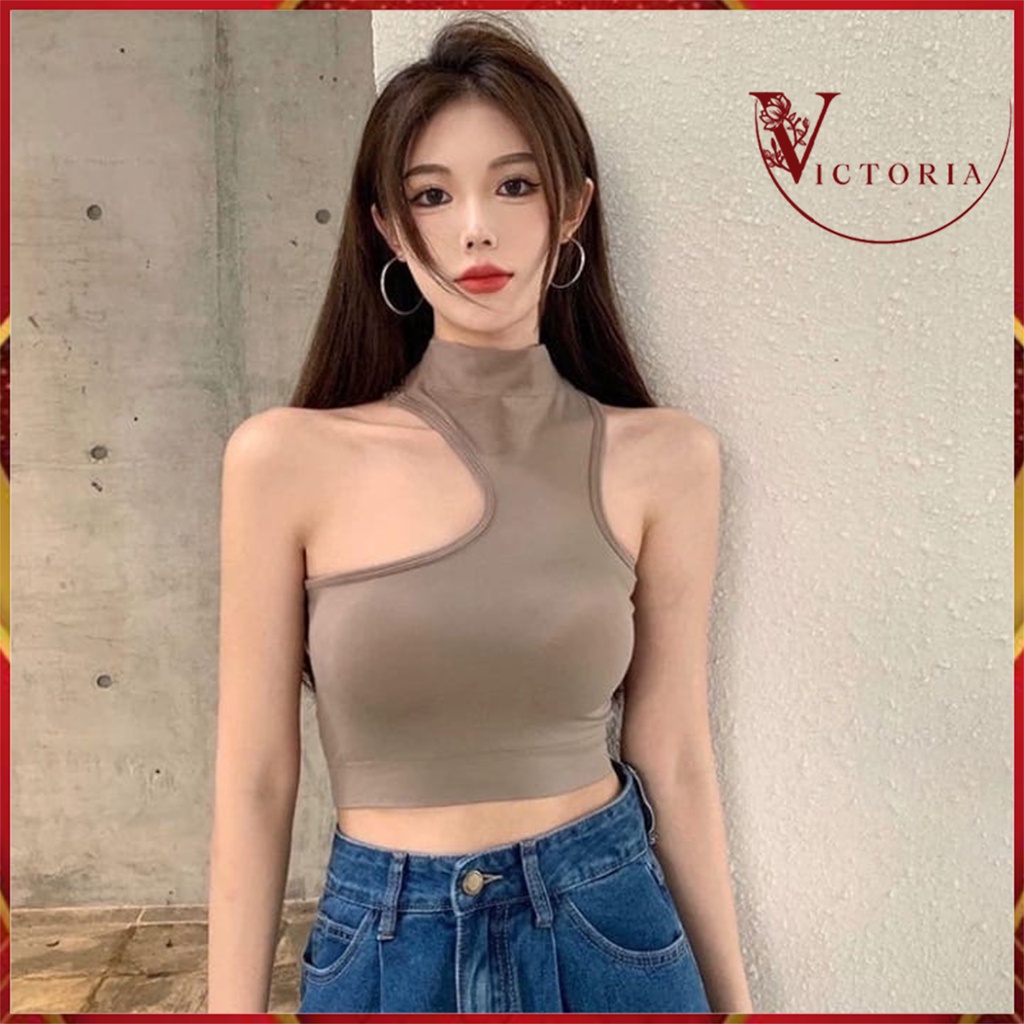 Victoria Tanktop Bra Fashion Wanita Tanpa Kawat Wanita 1082