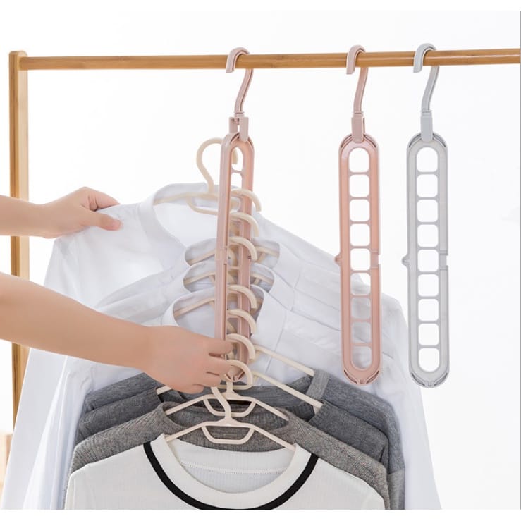 Magic Hanger Gantungan Baju Organizer 9 in 1 Serbaguna/Gantungan Baju Ajaib / Gantungan Baju 9 in 1