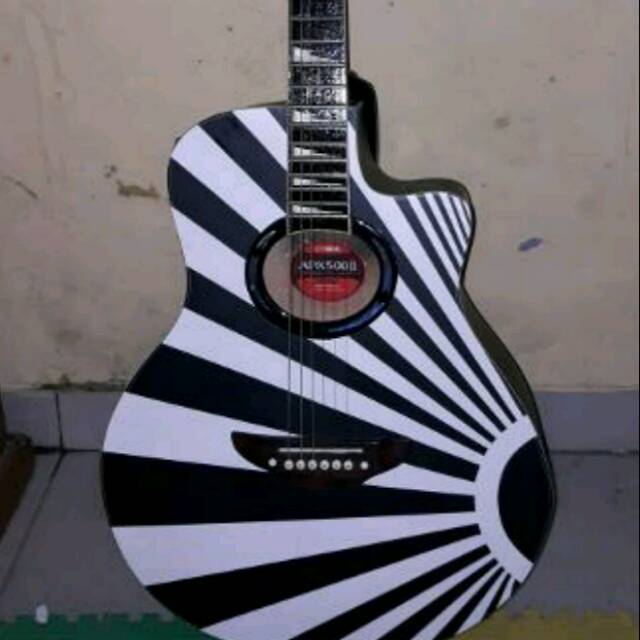 Gitar Akustik Elektrik YAMAHA APX500II motif piyu Padi