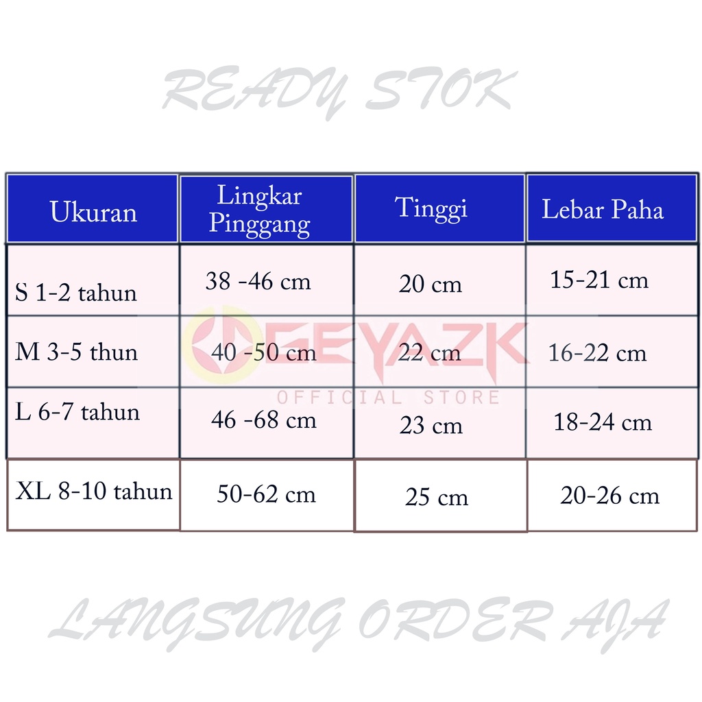 3 Pcs Celana Dalam Anak Laki Gambar Kartun