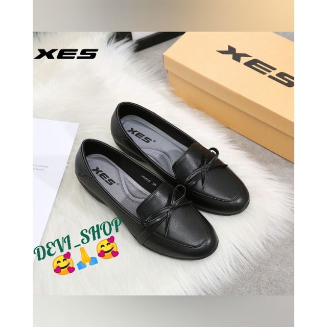 Sepatu Fantofel Hitam/Sepatu flat Hitam/Sepatu XES