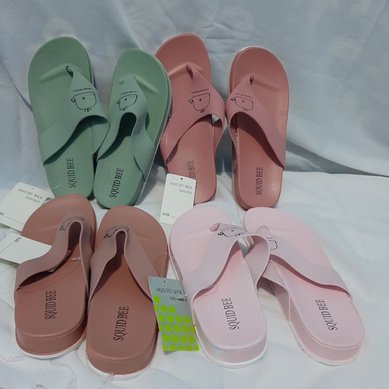 Squid Bee Sendal Karet Jelly Impor Simple gambar lumba lumba