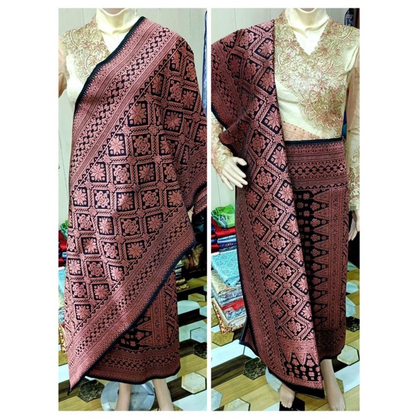 Songket Palembang tembaga ori