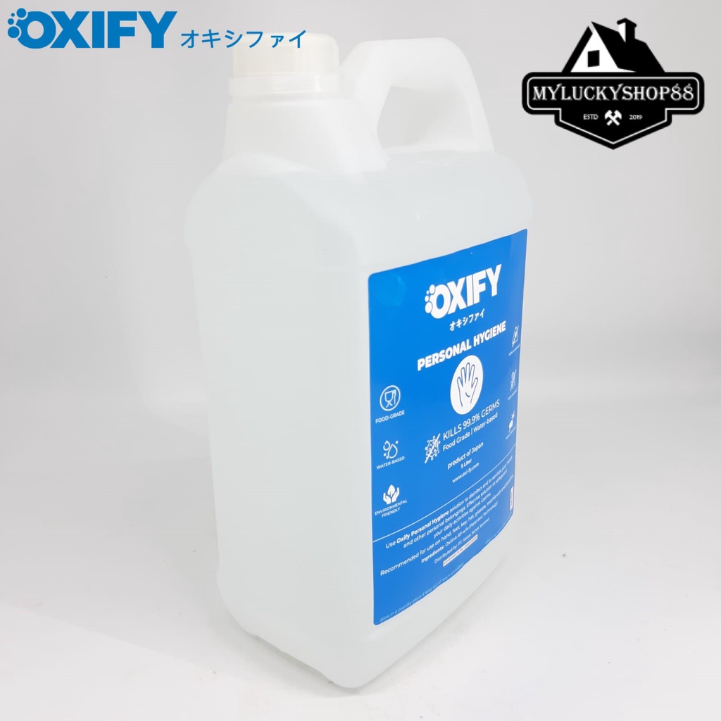 OXIFY Personal Hygiene Water Based Sanitizer Disinfectant Japan 5L