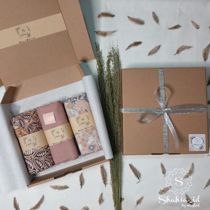 HAMPERS HIJAB / HAMPERS GIFT BOX / VOAL MOTIF MIX VOAL WATERSPLASH