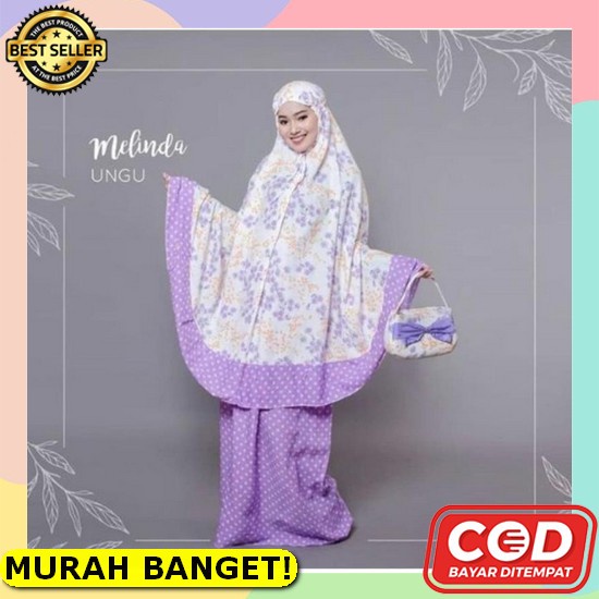 Mukena Mukenah Ibu Dewasa Siti Khadijah Fatimah Pasteleena Floraleena Original Size Jumbo Murah Adem