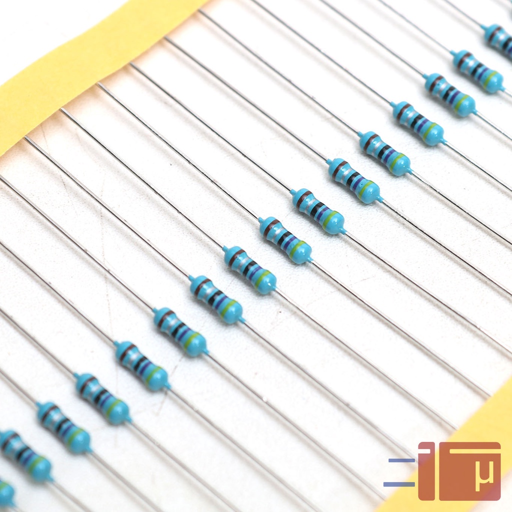 x10 Resistor 4R7 4.7 Ohm 1/4W Metal Film 1% Taiwan Kaki Tembaga