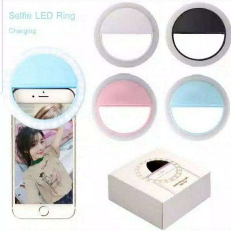 LED RING SELFIE LAMPU ZOOM MEETING lampu foto hp Led Online School wfh