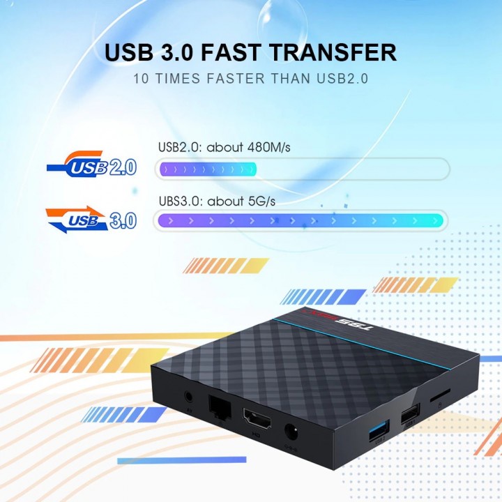 15 T95 MAX PLUS - Android 9.0 Smart TV Box 8K Display - RAM 4GB ROM 32GB