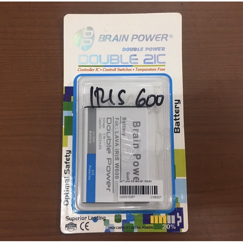 BATTERY / BATTERAI / BATT LAVA IRIS W600/IRIS 600 BP