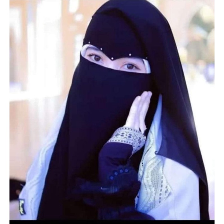 NIQAB YAMAN ELANG BEADS/CADAR LONG YAMAN