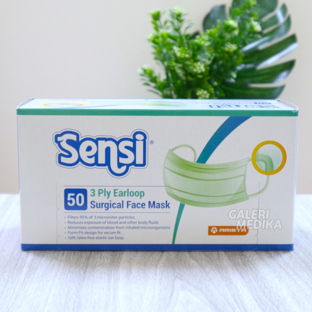 Sensi Mask - Masker Sensi Earloop 3ply isi 50pcs