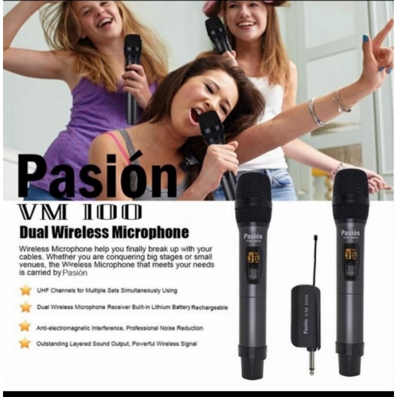 Pasion VM 100 Microphone Wireless 2 ch VM100 VM-100