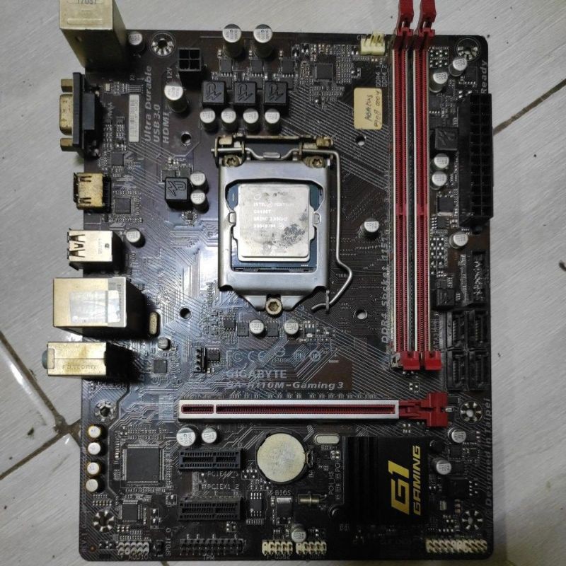 Motherboard H110 gigabyte processor G4400T