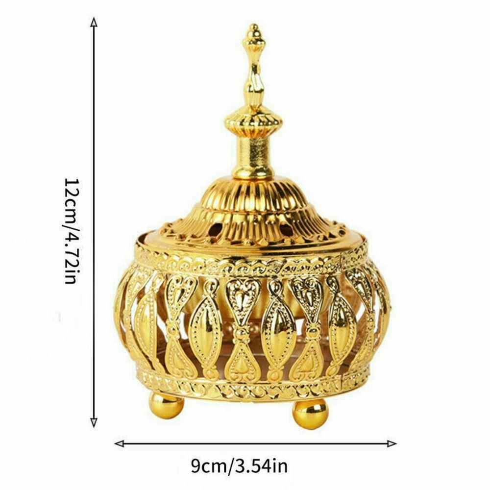 Solighter Arabian Incense Burner Emas Cendana Kerajinan furnishing Rumah Diffuser Craft Dekorasi