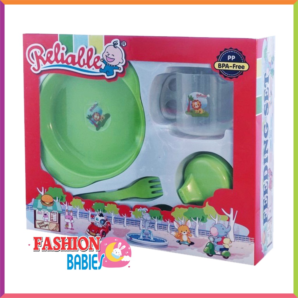 FEEDING SET RELIABLE 5003 / TEMPAT MAKAN SET BAYI / KADO