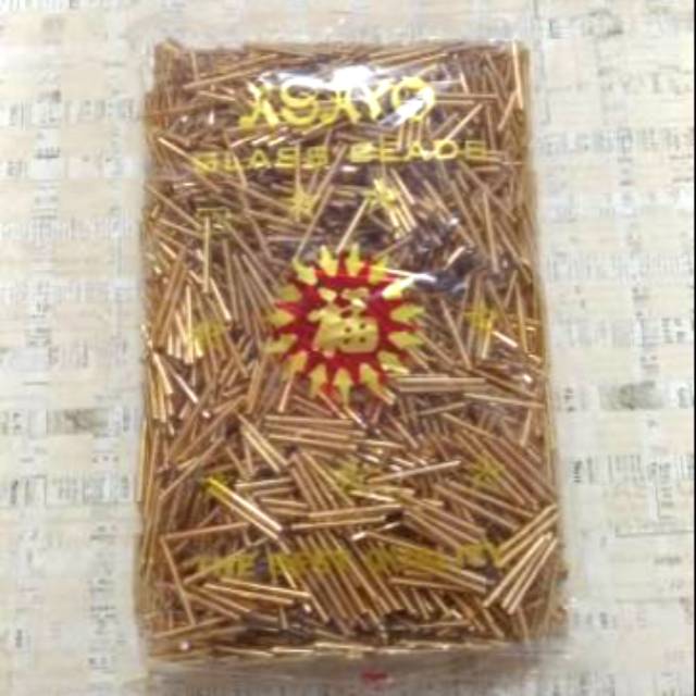 Manik Payet Bambu Panjang 2,5 Cm Semi Jepang - Emas (10 gram)