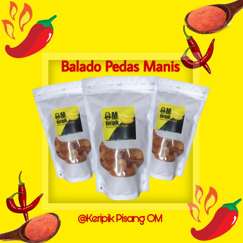 

keripik Rasa Balado pedas manis