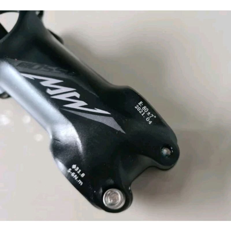 Stem Mosso Super Light Panjang 80 x 31.8 MM Angle 7 Derajat Black Gray - 8 Cm  8cm 80mm Alumunium Ringan bisa sepeda mtb roadbike balap road bike