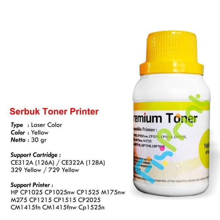 Serbuk Toner HP CP1025 CP1025 CP1025nw CP1215 CP1515 CP1525 Cyan FPS3384