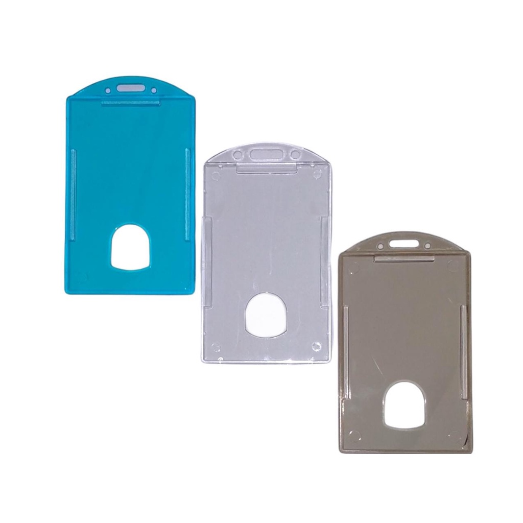 

NAME TAG ID CARD HOLDER PLASTIK ACRYLIC WARNA TRANSPARAN KERAS B1