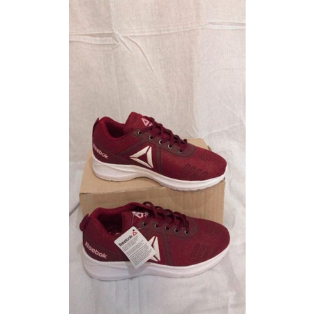Sepatu sport wanita pria reebok murah - maroon