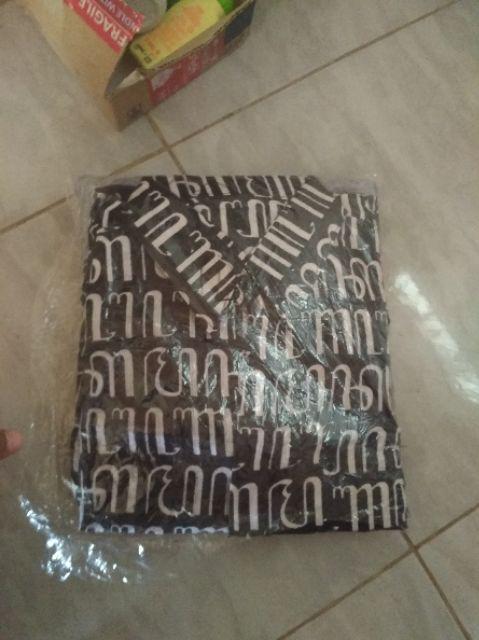 Batik Couple Gamis Brokat Aksara 2507 Sarimbit