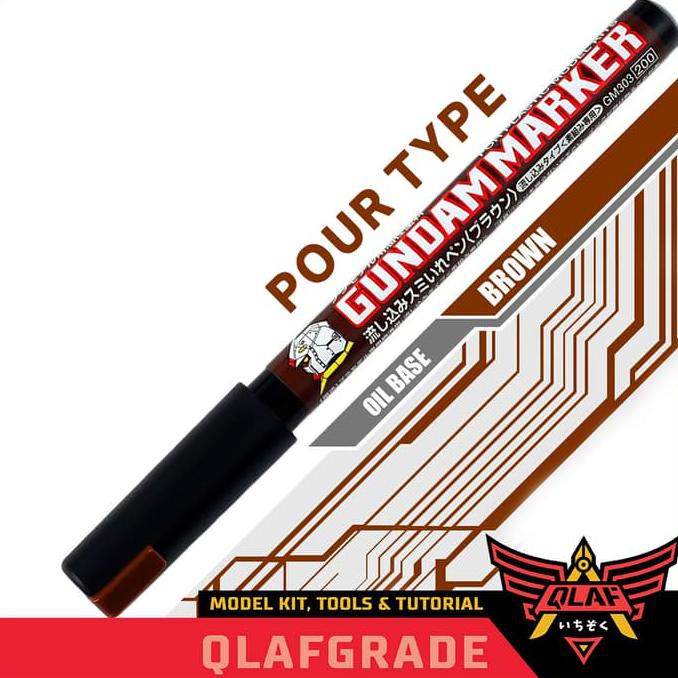 

Monggo] Gundam Marker Pour Type Brown - Gm303P - Pen Lining Panel Lining