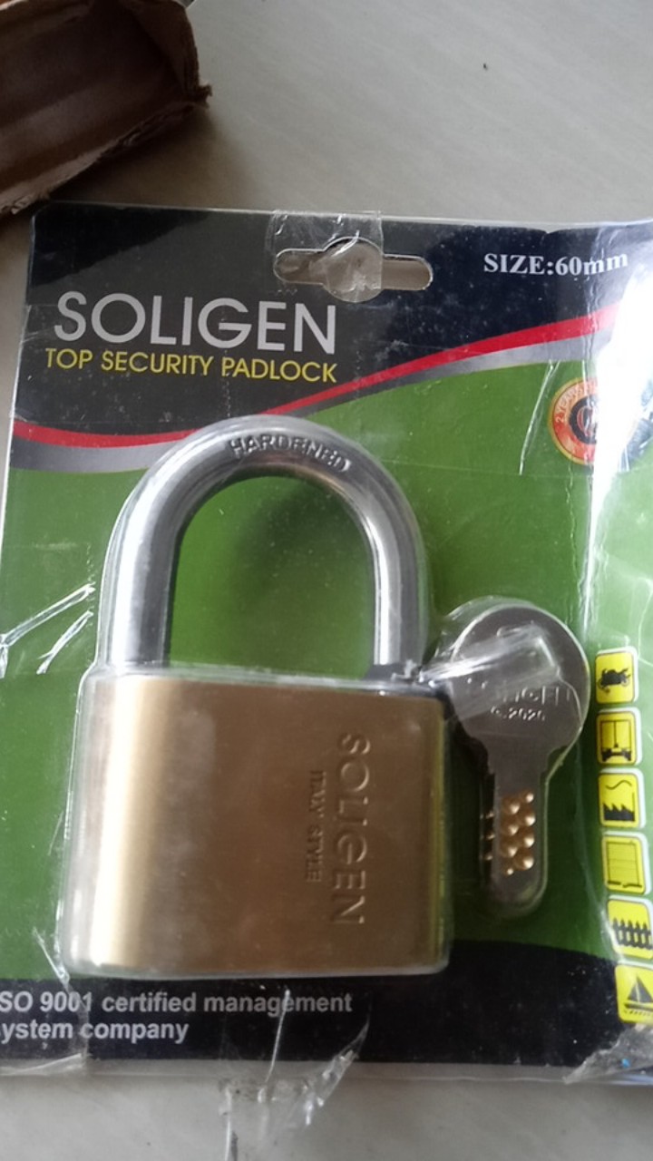 Gembok Soligen Per 60mm Pdk - Gembok Computer Key - Gembok Pagar - Gembok Gudang - Gembok Rumah Moto