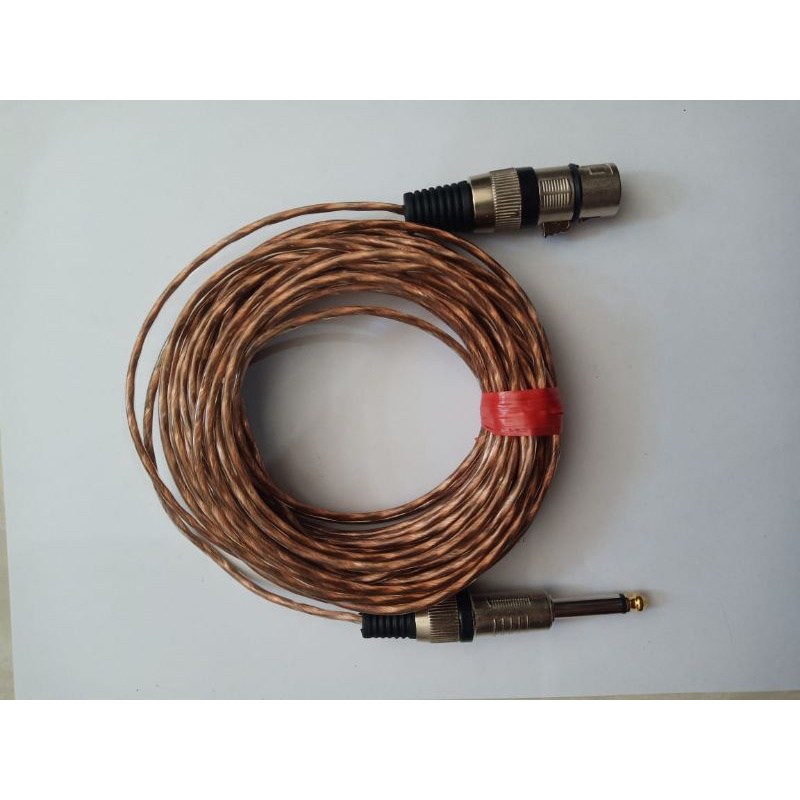 kabel mic makita head skerm jack akai to canon female panjang 20m