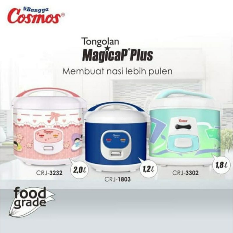 Rice Cooker Cosmos CRJ 3232 Kapasitas 2L Magic Com Cosmos Rice Cooker 2 Liter