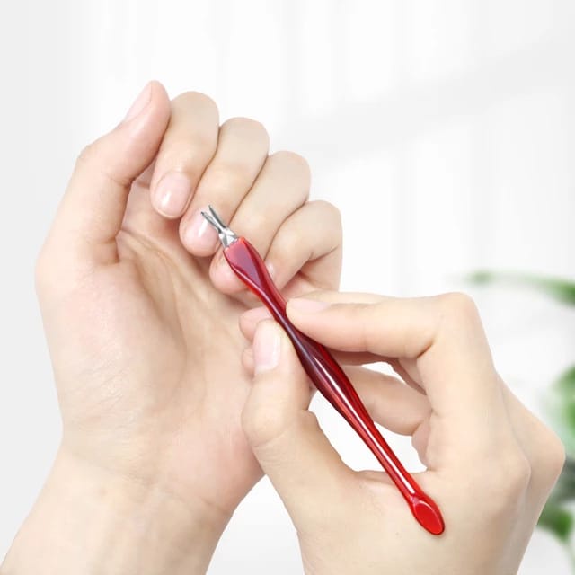Lidah Ular Manicure Cuticle Pusher / Manicure Pedicure Lidah Ular Cuticle Gunting Kutikula Trimmer /
