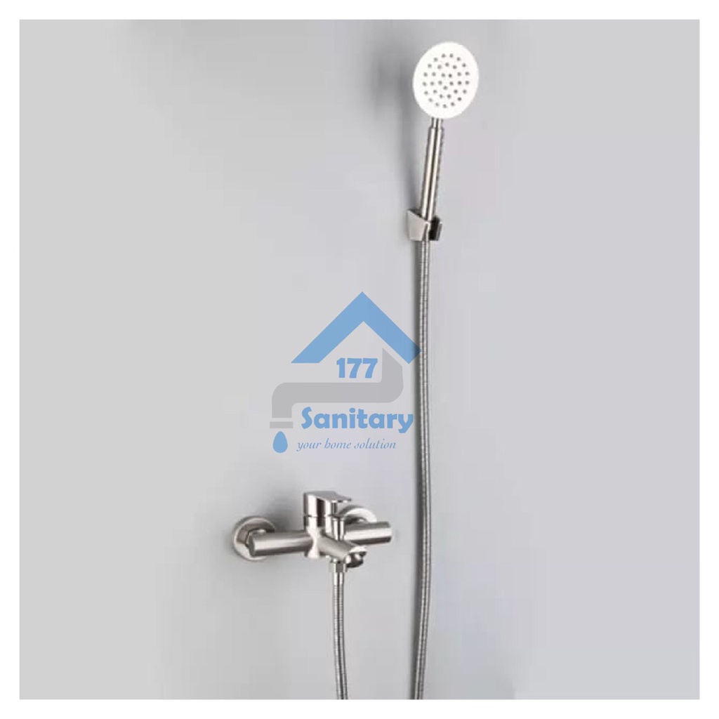 Kran Air Panas Dingin Bathtub Stainless 304 Minimalis 35-keran air shower hot cold stenlis murah/G41