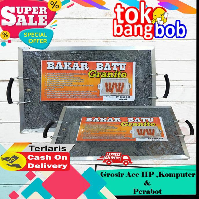 DISKON Grosir Alat Pemanggang Panggangan / Bakar Batu Granit Asli Murah SX70