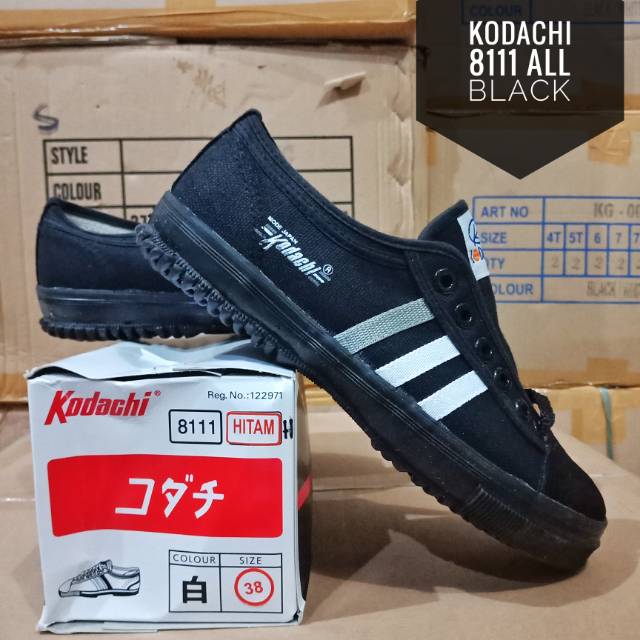 SEPATU KODACHI 8111 ALL BLACK - KODACHI SHOES HITAM