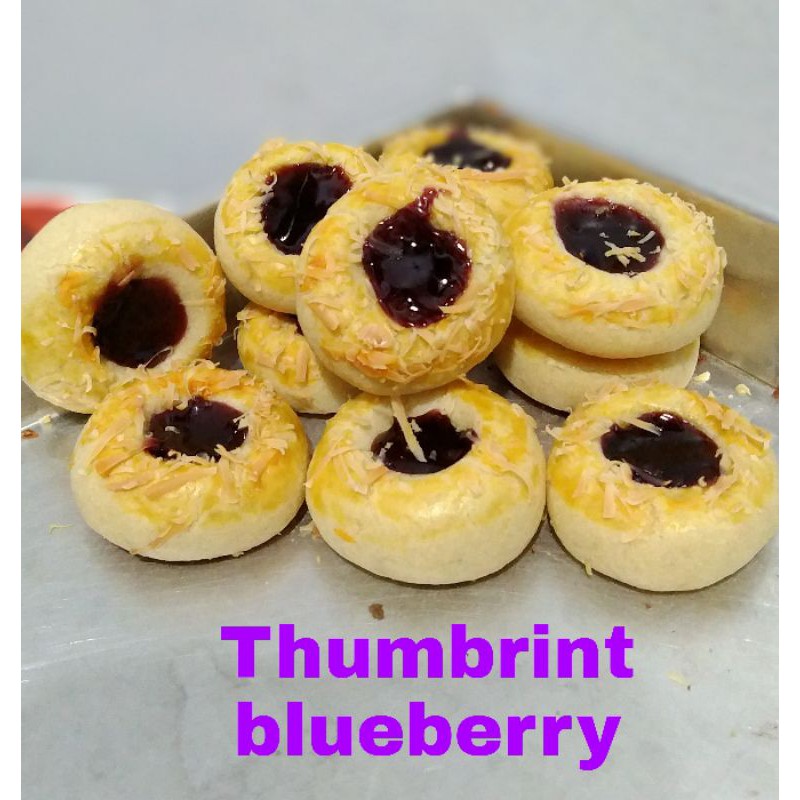 

kue kering thumbprint bluberry