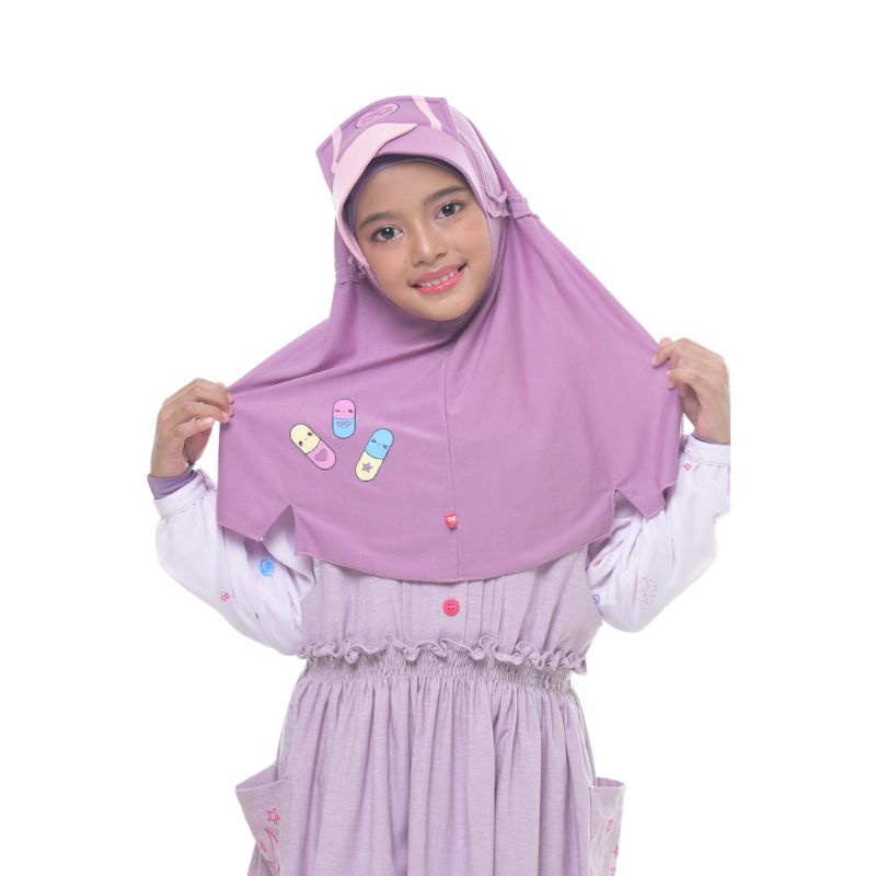 BANI KRUKID FEMIDA/KERUDUNG ANAK MOTIF RABBANI/KERUDUNG KIDS RABBANI/KRUDUNG ANAK
