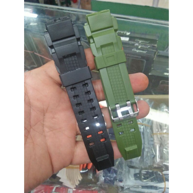 Tali jam tangan digitec da 5013/ 5004 / digitec 3048 / leschaux/ N829 warna hitam dan hijau