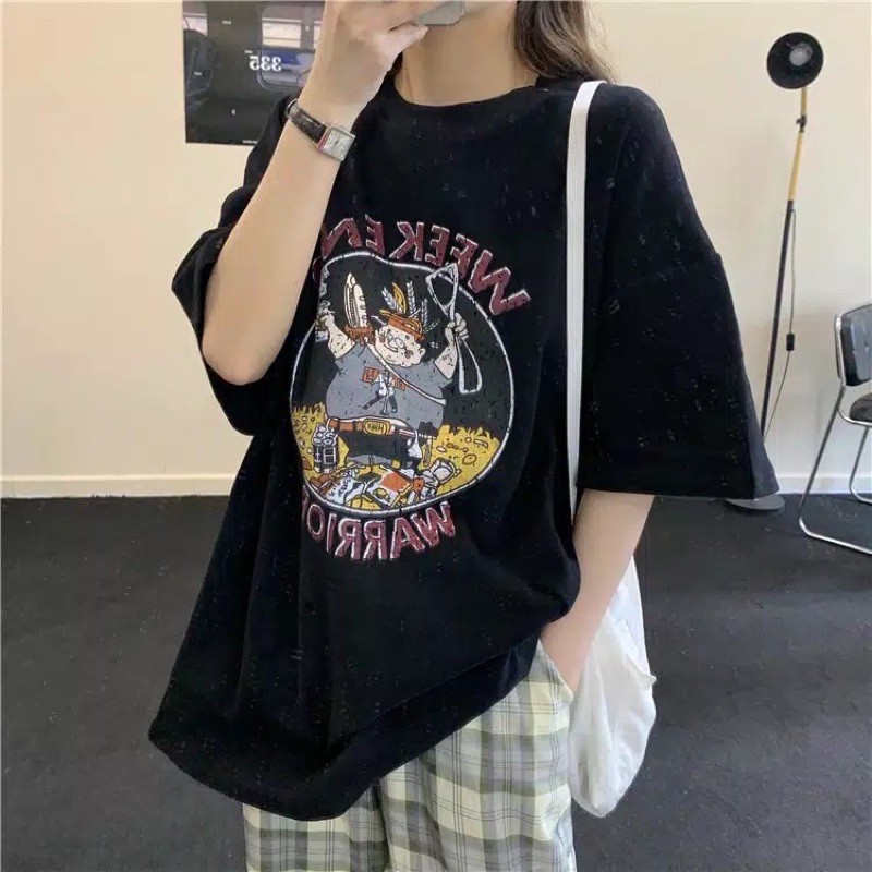 oversized korean t-shirt kaos korea