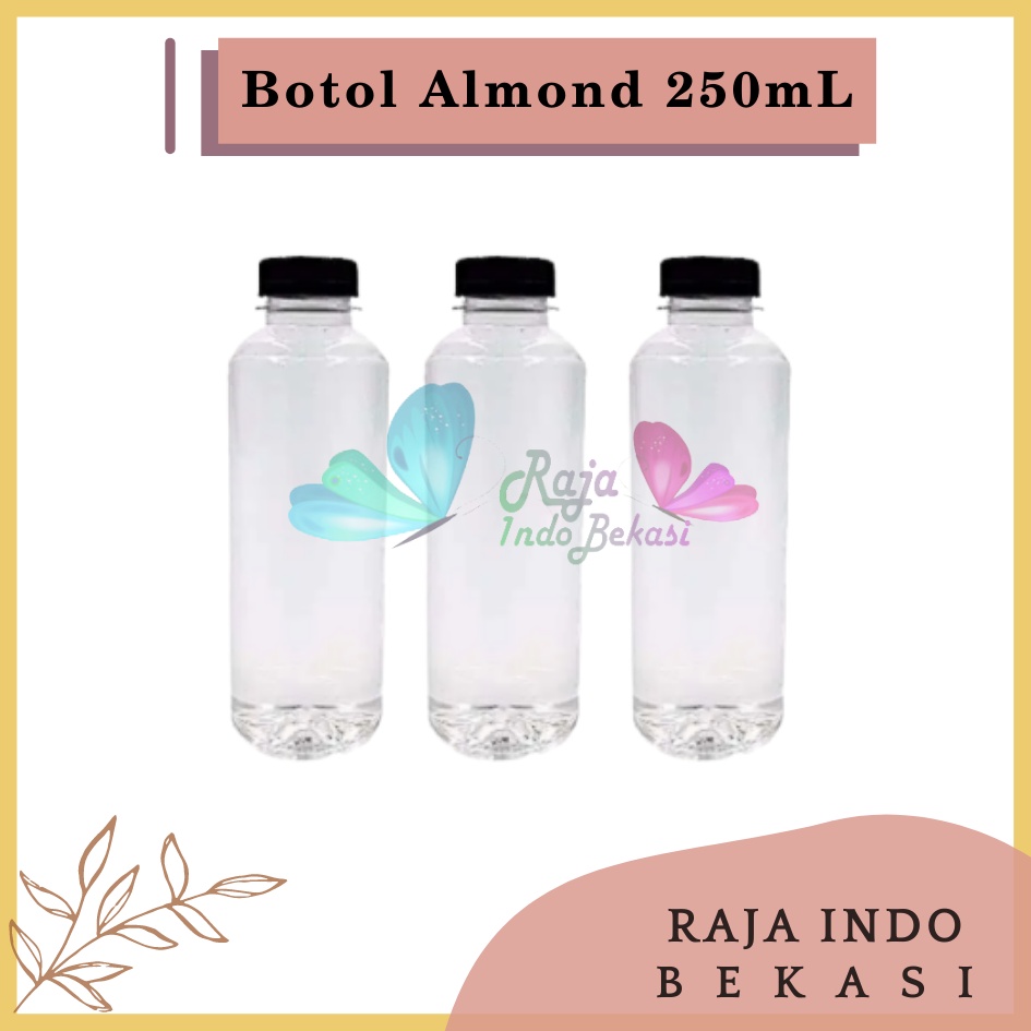 Botol Plastik Almond 250ML Botol Minum Tutup Shortneck Botol Minuman Dan Botol Jus