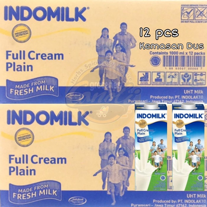 

Ee51F10 Susu Uht Indomilk Full Cream 1 Liter Karton Isi 12 6ddv