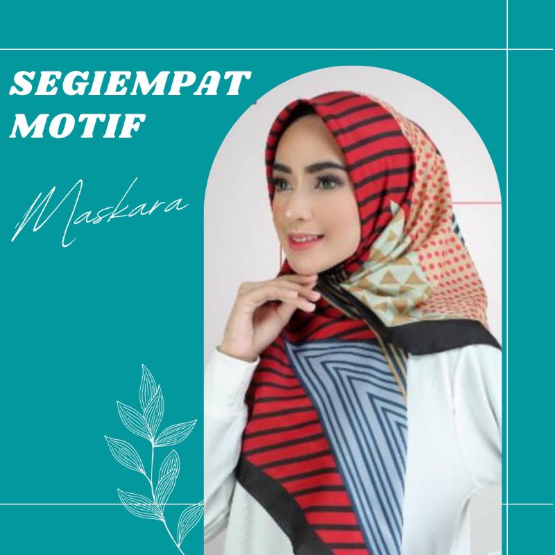 JILBAB SEGI EMPAT MOTIF CANTIK/ JILBAB MURAH / JILBAB GROSIR