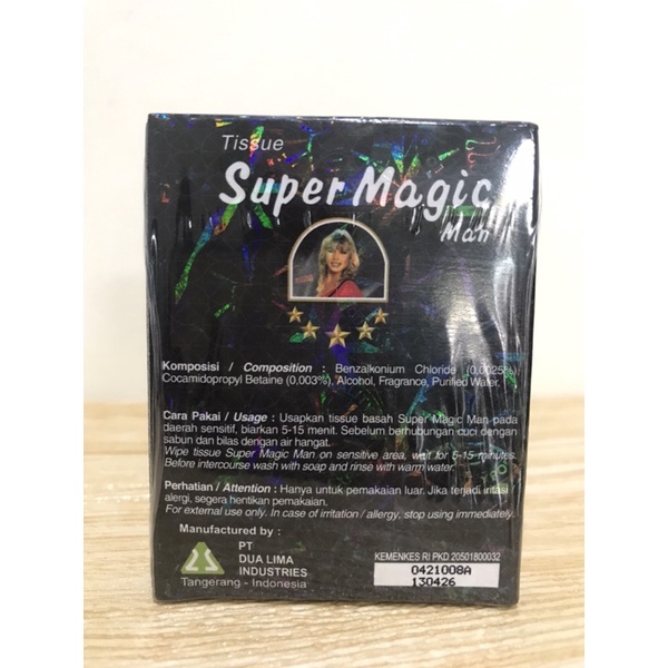 Tisu Magic Man Aroma Original | 6 Sachets | Super Magic