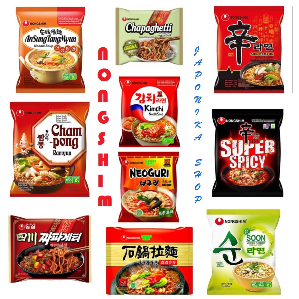 Jual Nongshim All Varian Mie Korea Mie Instant Korea Shopee Indonesia