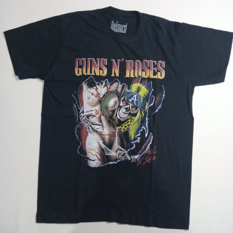 Guns N Roses Rock Band Axl Rose T-shirt/Kaos Band Guns N Roses Axl Rose Unisex Oversize