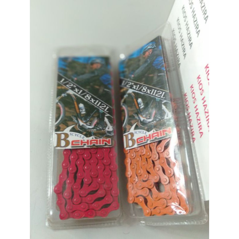 rantai sepeda fixie single speed multiwarna