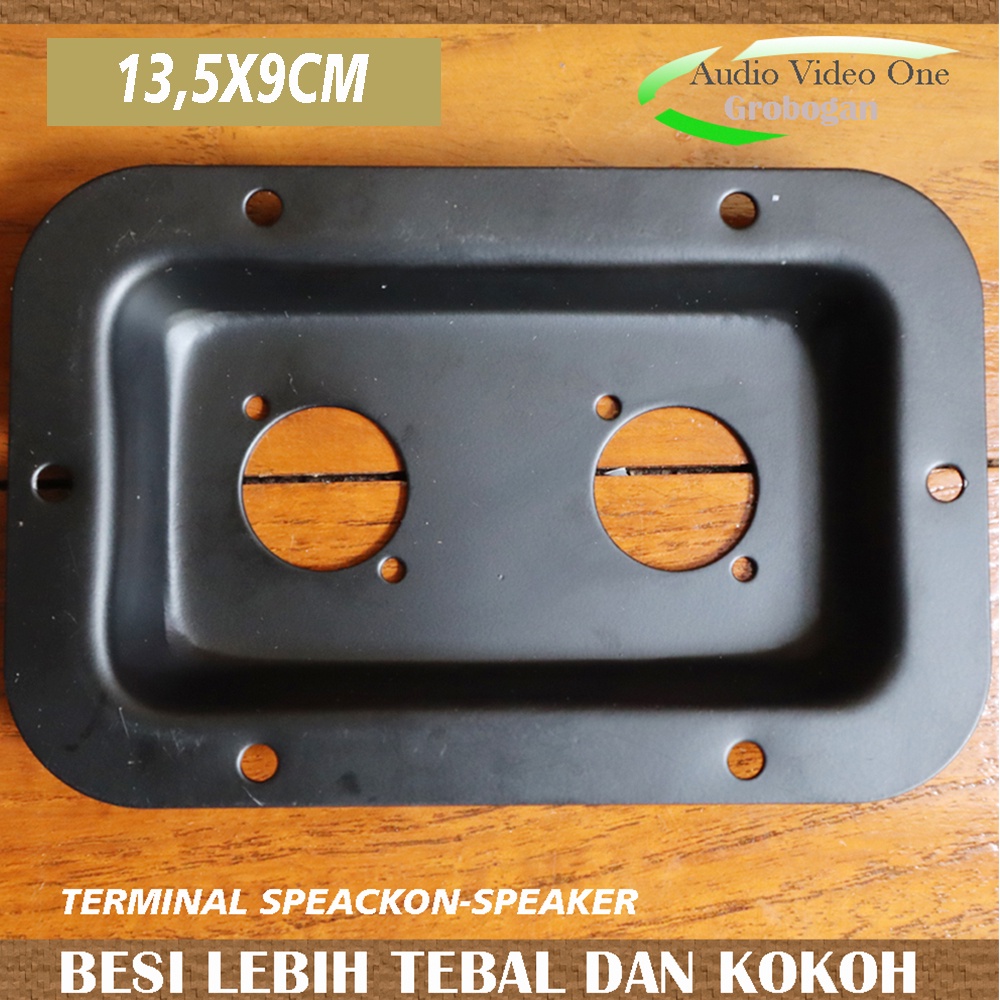 Terminal Speakon Speaker Kotak BMA Besi Tebal Ukuran 13,5X9cm Panel Spiker